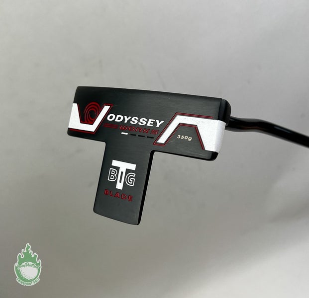Used Right Handed Odyssey Works Big T Blade 34.5" Putter Steel Golf Club