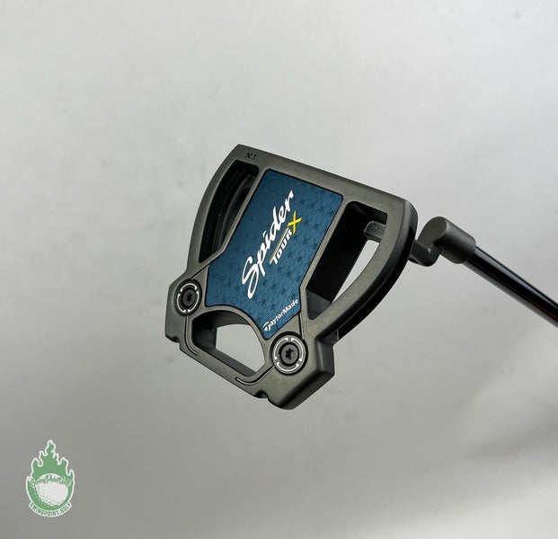 Used RH TaylorMade Spider Tour X X1 35.5" Putter Black Steel Golf Club