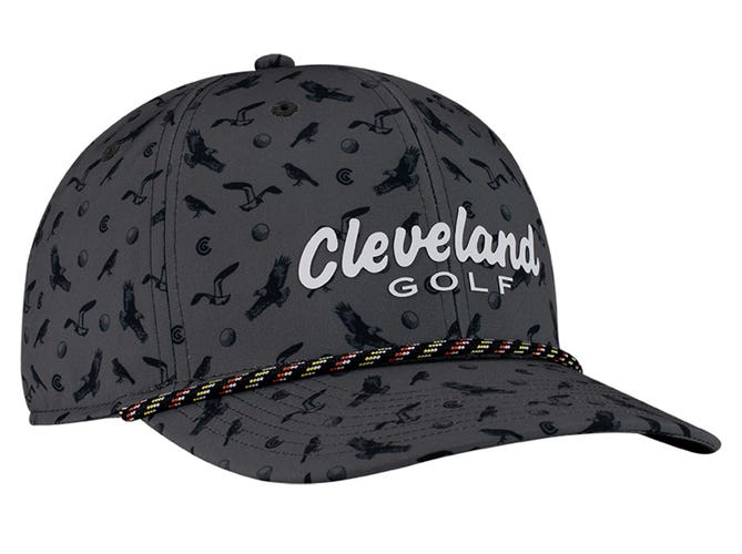 NEW Cleveland Golf Pattern Rope Grey Adjustable Snapback Golf Hat/Cap
