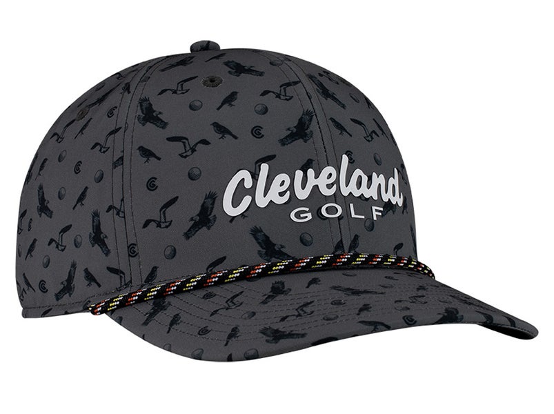 NEW Cleveland Golf Pattern Rope Grey Adjustable Snapback Golf Hat/Cap