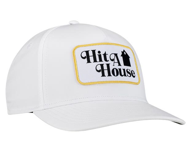 NEW Cleveland Golf Hit A House White Adjustable Snapback Golf Hat/Cap