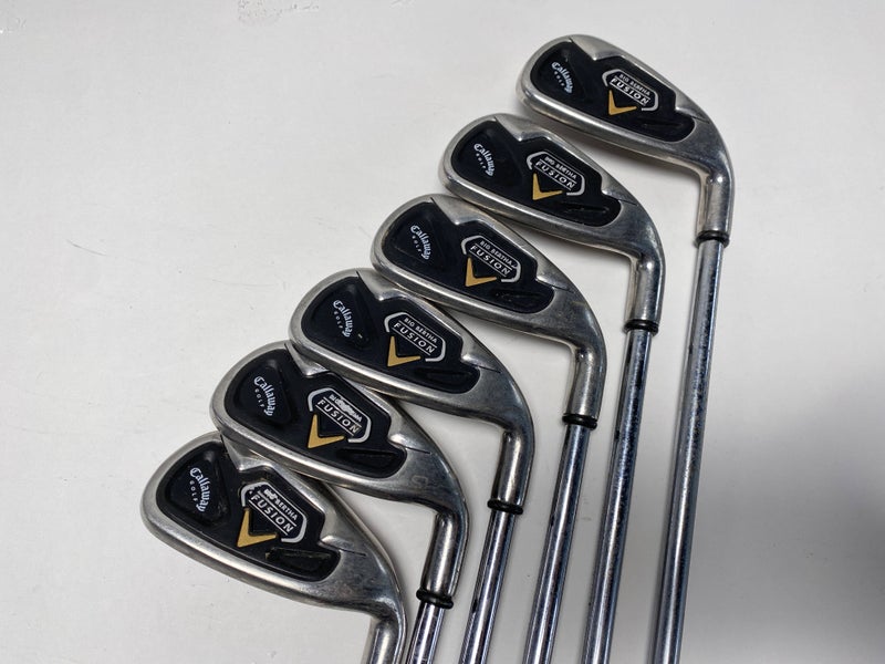 Callaway Big Bertha Fusion Iron Set 5-PW Nippon 990 Uniflex RH Midsize Grips