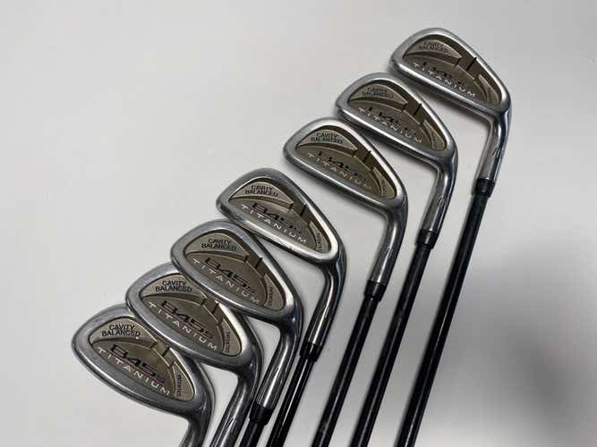 Tommy Armour 845 S Titanium Face Iron Set 3-PW G Force Stiff Graphite RH - No 7