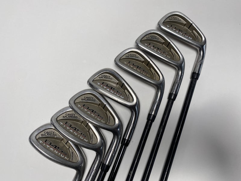 Tommy Armour 845 S Titanium Face Iron Set 3-PW G Force Stiff Graphite RH - No 7