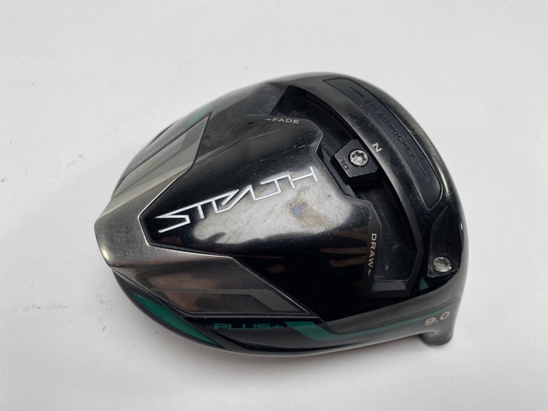 TaylorMade Stealth Plus Driver 9* HEAD ONLY Mens RH- Hairline Crack On Crown