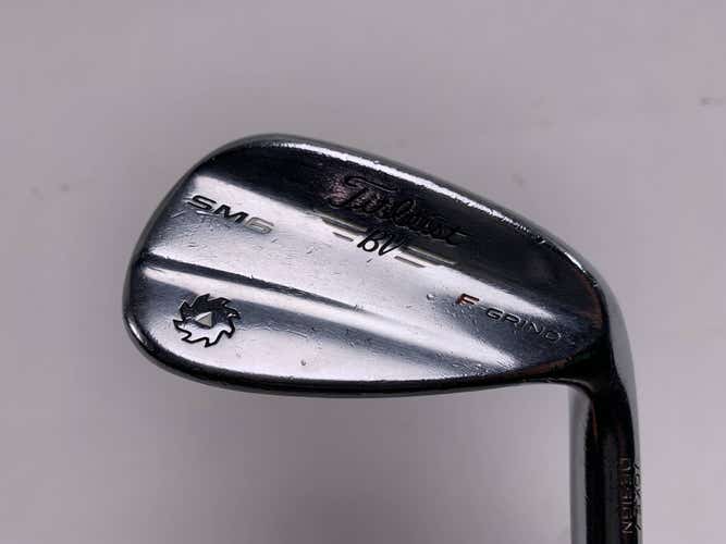 Titleist Vokey SM6 Tour Chrome Gap Wedge GW 50* 8 F-Grind Wedge Steel Mens RH