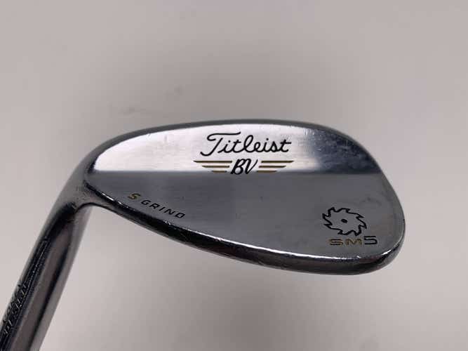 Titleist Vokey SM5 Tour Chrome Lob Wedge LW 60* 7 Wedge Mens LH Midsize Grip