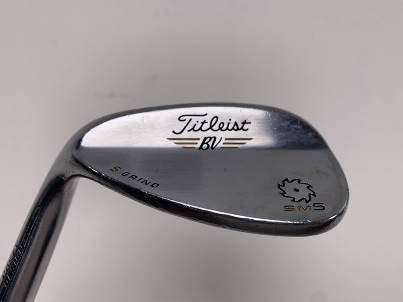 Titleist Vokey SM5 Tour Chrome Lob Wedge LW 60* 7 Wedge Mens LH Midsize Grip