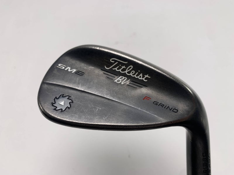 Titleist Vokey SM6 Jet Black Gap Wedge GW 50* 8 Bounce Wedge Steel Mens RH