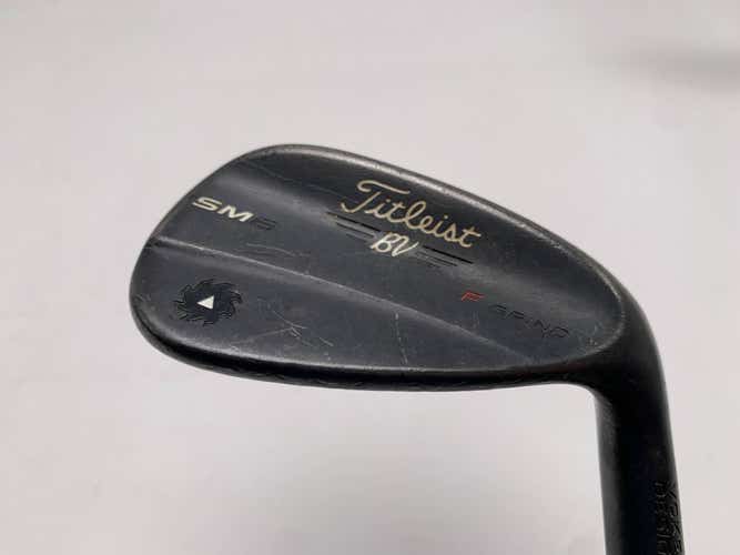 Titleist Vokey SM6 Jet Black Wedge 50* 8 Bounce F-Grind Wedge Steel Mens RH