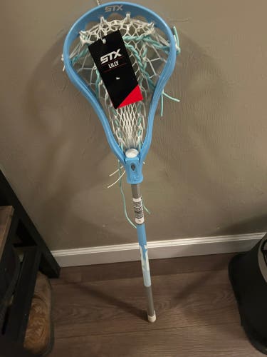 Brand new youth STX lacrosse girl stick blue