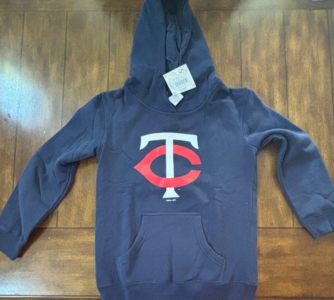 Minnesota Twins “Twin Cities” Logo Pullover Hoodie Youth Size 10/12 Medium NWT