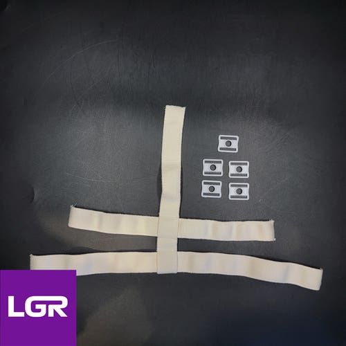 Harness Strap Buckle WHITE Set for Goalie Mask and Backplate - LGR LeGARDIEN Brand