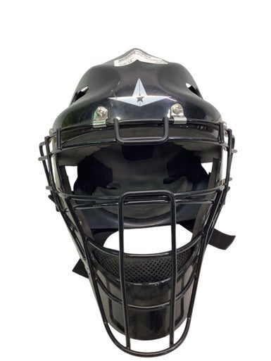 Used All-Star BLACK CATCHERS HELMET Catchers Helmet w/Mask Black LG 11347-S000251218