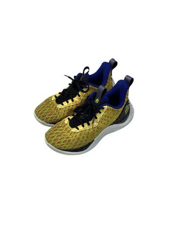Used Under Armour CURRY Basketball Shoes Y Yellow Junior 05 11347-S000251195