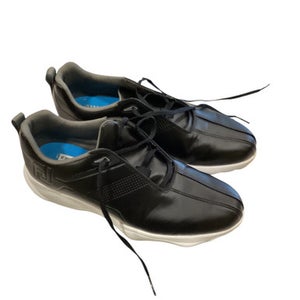 Used Foot Joy Mens Golf Shoes Black Senior 10 11884-S000048885