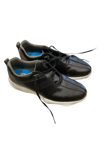Used Foot Joy Mens Golf Shoes Black Senior 10 11884-S000048885