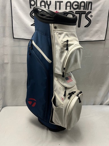 Used Taylormade 14 WAY CART BAG Mens Cart Bag White/Red/Navy 11490-S000263592
