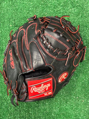 Black Rawlings R9 RH Catcher's Baseball Glove 32" (Used)