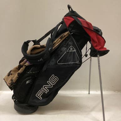Used Ping E2 Mens Stand Bag Black And Red 11725-S000488844