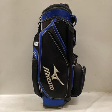 Used Mizuno CART Mens Cart Bag Black And Royal Blue 11725-S000488770