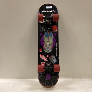 Used BUFONI CHECKERED SKATEBOARD Complete Skateboard Black 8 3/4" 11725-S000488700