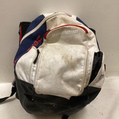 Used Demarini 2 BAT BACKPACK BB/SB Player Backpack White/Red/Navy 11725-S000488673