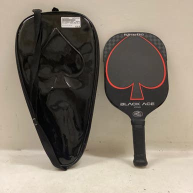 Used Pro Kennex BLACK ACE PRO Pickleball Racquet Black And Red 11725-S000488660