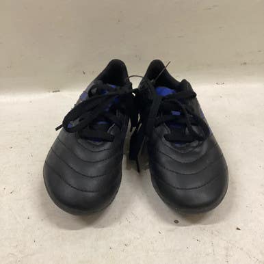 Used Adidas Soccer Cleats Black And Royal Blue Youth 12.0 11725-S000488636