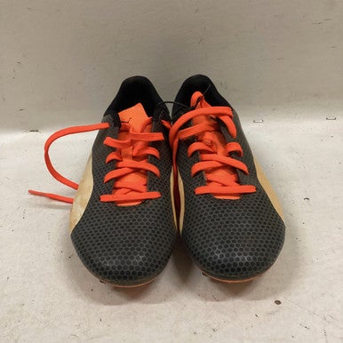 Used Puma Soccer Cleats Black/Orange/White Junior 01.5 11725-S000488639