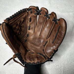 Brown Rawlings RBG36B RH Infield Baseball Glove 12.5" (Used)