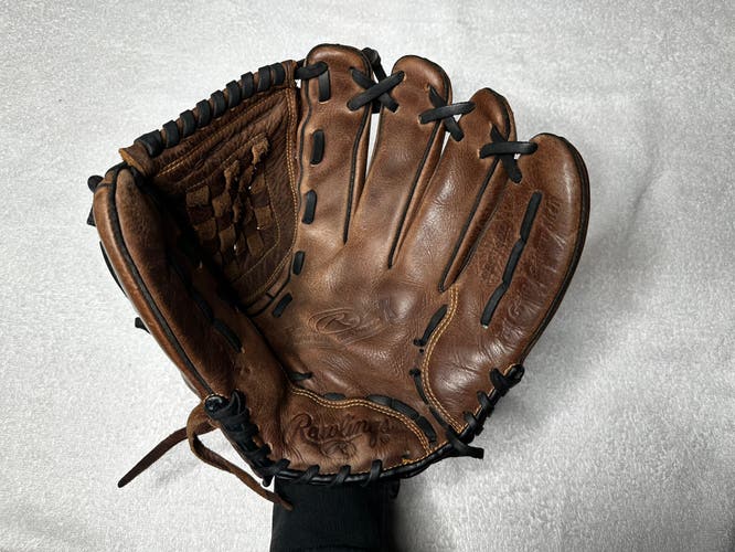 Brown Rawlings RBG36B RH Infield Baseball Glove 12.5" (Used)