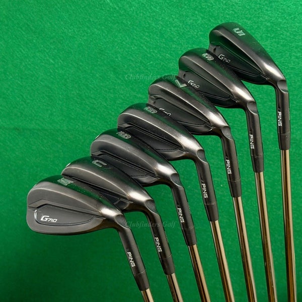 Ping G710 Black Dot 5-UW Iron Set UST Recoil SmacWrap ES 760 F2 Graphite Seniors