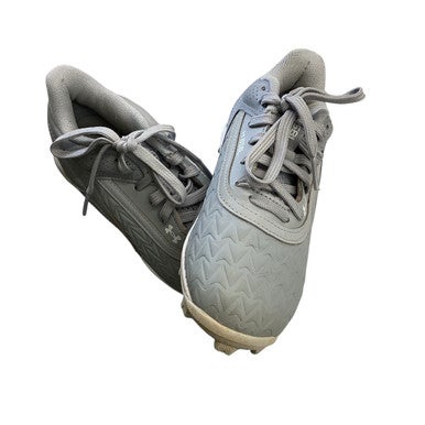Used Under Armour BASEBALL CLEATS BB/SB Cleats Grey Junior 01.5 11760-S000078737
