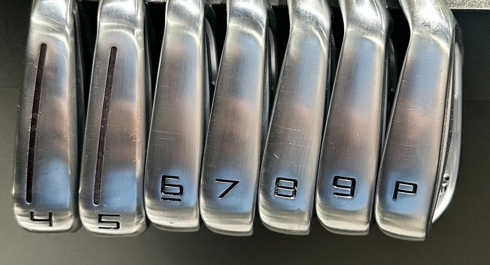 TaylorMade 2024 P7CB 4-PW Iron Set Dynamic Gold S300 Stiff 115g Shafts RH Used