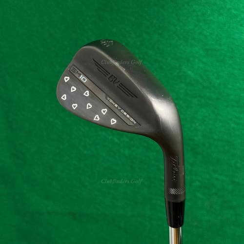 Titleist Vokey SM10 Jet Black 48-10F 48 PW Wedge Stepped Steel Wedge Flex