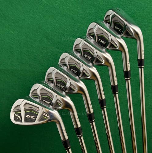 Callaway EPIC CF17 4-PW Iron Set Project X LZ 95 6.0 Steel Stiff