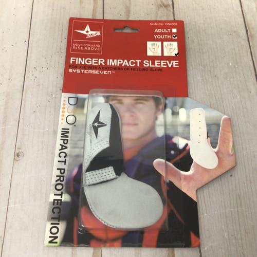 Youth All Star Finger Impact Sleeve Right Hand Protection White (New)