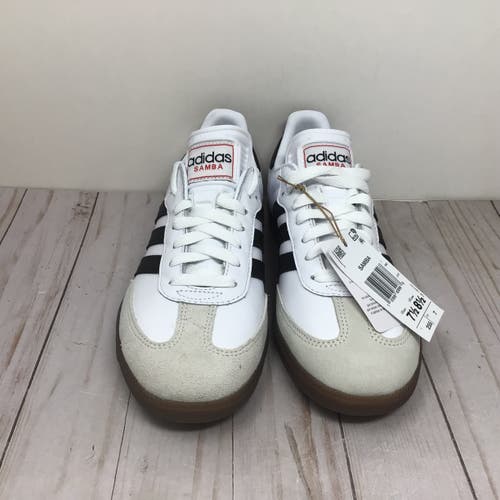 Adidas Samba Unisex Soccer Sneakers Size 7.5M 8.5W White Black(Used)