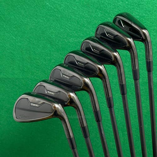 Titleist T200 Ltd. Ed. Black Forged 2021 4-PW Iron Set TT AMT Black S300 Stiff