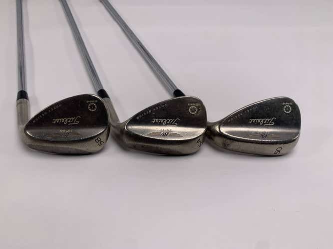 Titleist Vokey Spin Milled SM4 Chrome Wedge Set 50* 8 | 54* 11 | 58* 6 Mens RH