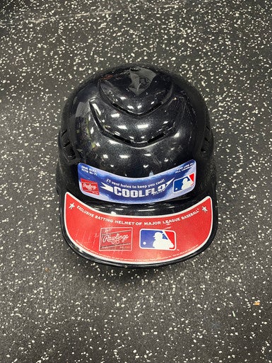 Used Rawlings CFBH1 Batting Helmet No Mask Navy Blue MD 11849-S000029610