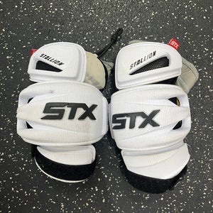Used STX 900 Lacrosse Arm Pads/Guards White XL 11849-S000029583