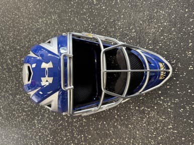Used Under Armour UAHG2-YP Catchers Helmet w/Mask Royal Blue One Size 11849-S000029573