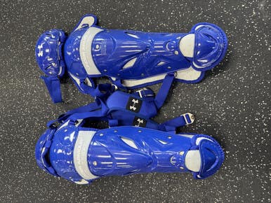 Used Under Armour UALG2-JRP Catchers Leg Guards Royal Blue Adult 11849-S000029575