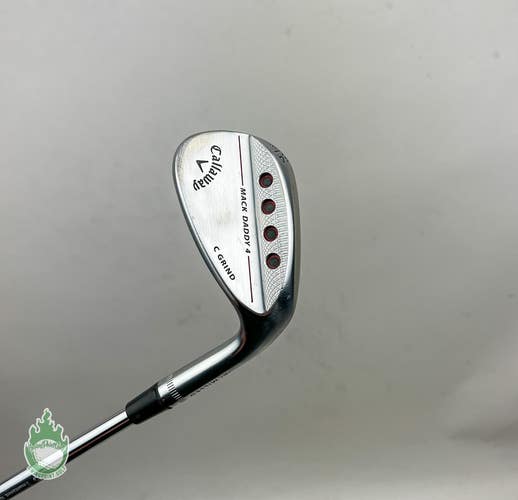 Used Callaway Mack Daddy 4 Milled Chrome Wedge 54*-08 C Grind Stiff Steel Golf