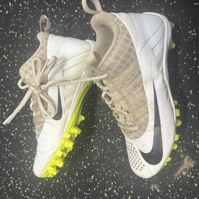 Used Nike LAX Cleats Boys White Junior 04 11849-S000027377