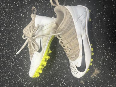Used Nike LAX Cleats Boys White Junior 04 11849-S000027377