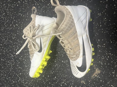 Used Nike LAX Cleats Boys White Junior 04 11849-S000027377