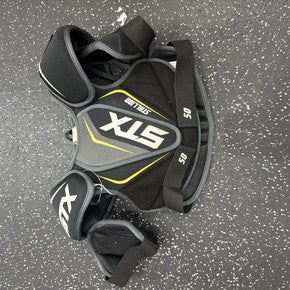 Used STX STALLION 50 Lacrosse Shoulder Pads Black SM 11849-S000029411